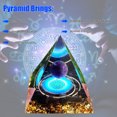 thumbnail image 4 of Pirámide de cristal de 6 cm Reiki Pirámide de orgón curativo para estudio de oficina (D) JShteea Libre de BPA, 4 of 8
