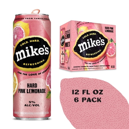 Mike's Hard Pink Lemonade, 6 Pack, 12 fl oz Cans, 5% ABV