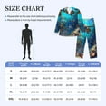 thumbnail image 4 of Sikiie Underwater Fish Turtle Mens Pajama Set, Soft Warm Long Sleeve Sleepwear, Cozy Button-Down Pjs for Men-X-Large, 4 of 7
