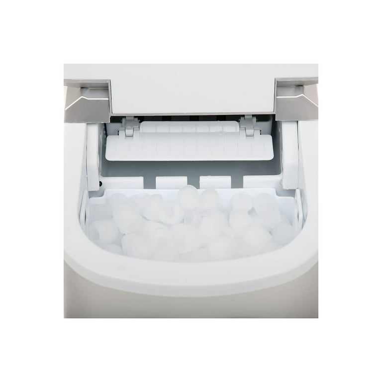 Whynter Compact Portable Ice Maker 27 lb Capacity (Metallic Silver)