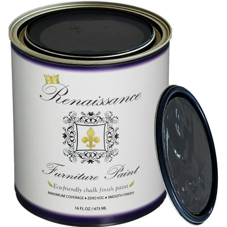 Renaissance Chalk Finish Paint - Gothic Grey Pint (16oz) - Chalk Furniture & Cabinet Paint - Non Toxic, Eco-Friendly, Superior