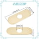 thumbnail image 3 of tapas de orificios para fregadero de acero inoxidable dorado de 160 x 60,5 x 5,5 mm, placa de cubierta ovalada para lavabo de tocador de baño, cubierta 3 en 1, grifo de cocina para baño, orificio de, 3 of 8