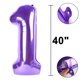 thumbnail image 5 of Globo Kelfuoya, 40 cm, color morado, número 18, lámina de mylar, helio, 5 of 6