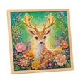 thumbnail image 2 of Shimmering 5D Diamond Painting Kit for Adults and Beginners Cute Deer with Flowers Design DIY Rhinestone Art Gem Embroidery for Home Wall Decor Stress Relief Creative Hobby Craft Gift Set, 2 of 6