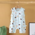 thumbnail image 2 of Baby Onesies Boy Infant Baby Boy Girl Easter Rabbit Jumpsuit Sleeveless Straps Romper Bib Pants One Piece Overalls Plaid Outfit, 2 of 4