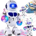 thumbnail image 1 of Juguete Robot Bailarín,Juguete Robot Interactivo con Música y Luz LED,Juguete Mini Robot Interactivo Regalo para Familiares para Niños y Niñas de 3-12 Años, 1 of 7