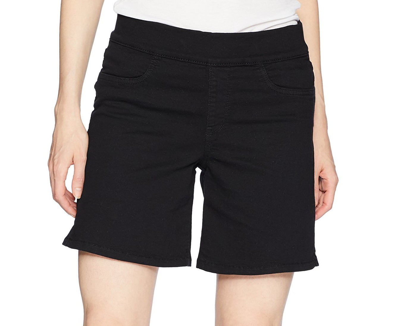 NYDJ Womens Shorts Bermuda Pull On Stretch SideSlit 10