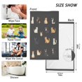 thumbnail image 6 of Yayeee 100% Cotton Hand Towels for Bathroom 16" x 28" Soft Absorbent Kitchen Towel, Pixel Cat, 6 of 7