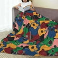 thumbnail image 6 of Cauagu Colored Guitars Pattern Flannel Bed Blankets,Fleece Blanket Comfortable Air Conditioning Blanket for Sofa Bed Travel Couch & Living Room -40"x30", 6 of 8