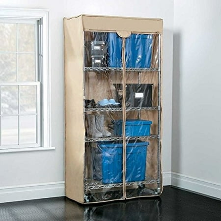 Heavy Duty Durable Zip Up Shelving Rack Cover Com