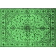 thumbnail image 1 of Ahgly Company Indoor Rectangle Oriental Emerald Green Industrial Area Rugs, 2' x 3', 1 of 4