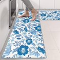 thumbnail image 2 of Kitchen Rugs Sets Of 2,Pioneer Flower Floral Print Pattern Anti Fatigue Kitchen Mat Rugs Non Slip Washable,Decorative Kitchen Floor Mats for Kitchen,Sink,Laundry,17"X47", 2 of 5