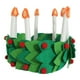 thumbnail image 5 of Diadema de fieltro con forma de corona y vela, cómoda para uso diario y celebraciones navideñas., 5 of 9