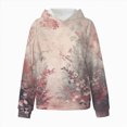 thumbnail image 5 of TOWED22 Camo Hoodies for Kids Boys Girls Maple Leaf Print Oversized Drop Shoulder Hooded Sweatshirt Pullover With Pocket Streetwear,Pink,3-4 Y, 5 of 7
