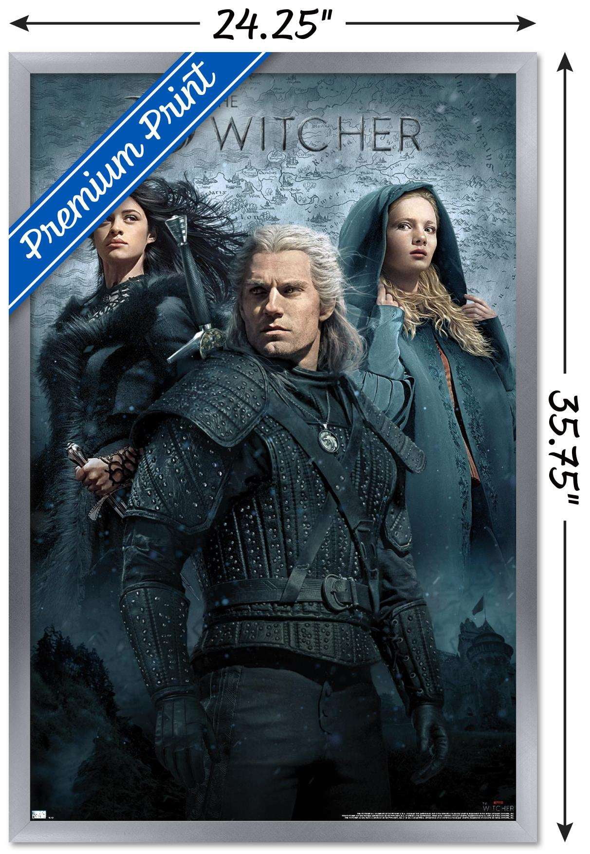 Netflix The Witcher - Key Art Wall Poster, 22.375" x 34", Framed