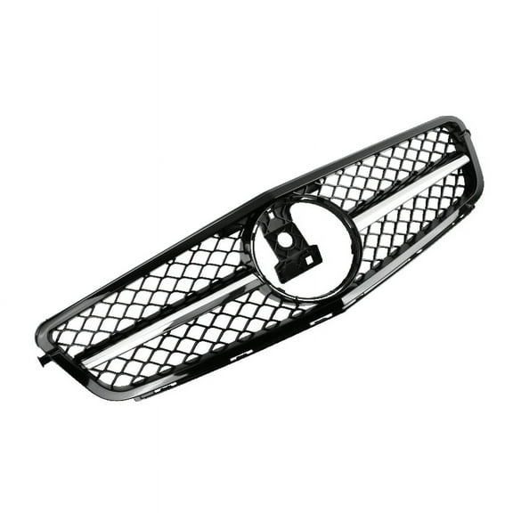 2008-2014 Mercedes Benz C-Class W204 C300 C350 Chrome Black Front Grille