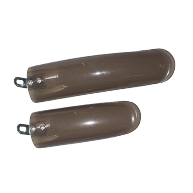 pitrice 2Pcs Folding Bike Mudguard Mud Guard Rear Silver Parts Front 12inch Cycling Fenders Translucent 14 inch