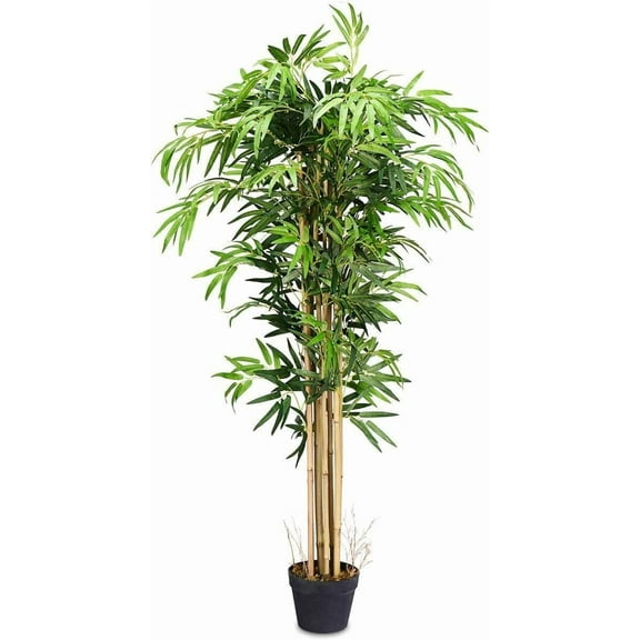 SAFEPLUS 5ft Artificial Bamboo Fake Tree for Indoor Outdoor