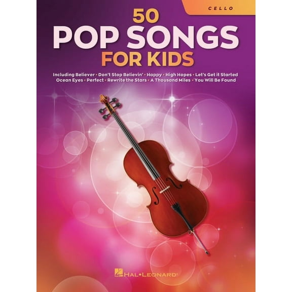 50 Pop Songs for Kids for Cello, (Paperback)