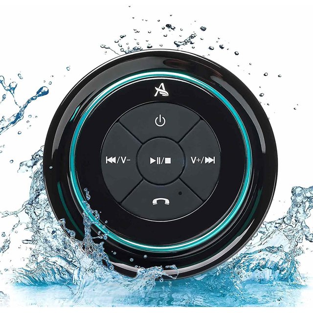 Altavoz de ducha de 5w, Altavoz Bluetooth resistente al agua, altavoz y bajo de cristal 3d, minialtavoz inalámbrico para baño de piscina
