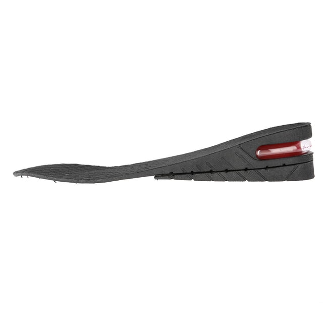Plantillas Ajustables Para Aumar la Alto, Insercaciones de elevación del Talón de Pu, Cojín de Airbag en Forma de U Con Orificios de Ventilación, 1,2 3,0 Pulgadas, Negro,
