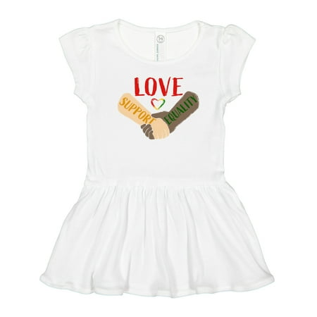 

Inktastic Love Support Equality Gift Toddler Girl Dress