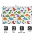 thumbnail image 5 of White Dinosaurs Colorful Species Palms Pattern Door Rugs,Washable Non Slip Door Mats Indoor,Decorative Door Mats,Entry Mat Indoor for Entrance,Bedroom,Kitchen,Bathroom,17"x30", 5 of 6
