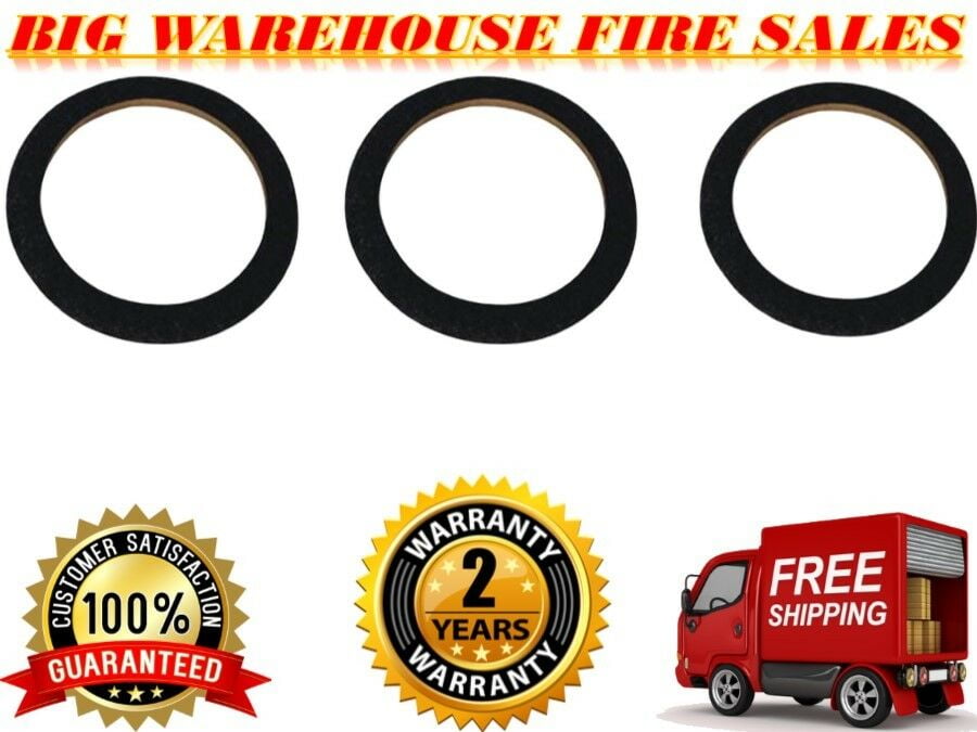 10/" Black Carpeted MDF Car Stereo Speaker Woofer Subwoofer Sub Ring Spacer