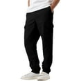 thumbnail image 2 of Men Jogger Pants Drawstring Waist Relaxed Fit Tapered Leg Cargo Style Elastic Cuffs Multiple Pockets Design, 2 of 5