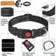 thumbnail image 2 of Juego de collar reflectante para perros (negro, collar de 28 x 38), relleno de goma suave, collar de nailon transpirable y ajustable, adecuado para perros pequeños y medianos., 2 of 5