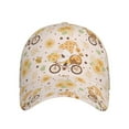 thumbnail image 2 of Kdxio Unisex Cute Bee Gnome1 Pattern Baseball Cap Unisex Washed Classic Adjustable Hat, 2 of 8