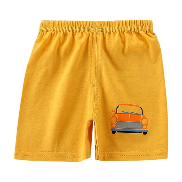 Odeerbi 2-8 Años Niños Niñas Pantalones Cortos de Algodón de Verano Impresión de Coche Entrenamiento Pantalones Cortos Deportivos Pantalones Cortos Respirableses