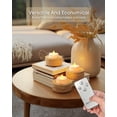 thumbnail image 3 of Velas de té sin llama Merrynights con mando a distancia, paquete de 12, 3 of 9