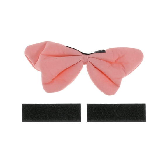 Motorcycle Helmet Accessories Decoration 3D Bow for Motorcycle Bicycle Skiing Helmets Pink Fabric Stickers 1 Set