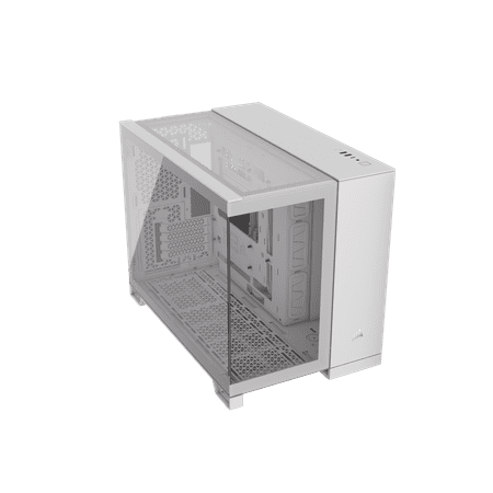 CORSAIR - 2500X Micro ATX Mid-Tower Dual Chamber SFF Case - White