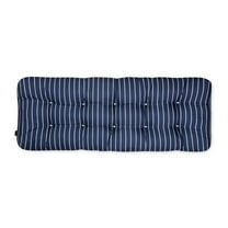 Patio Bench Cushion, Classic Navy, Stripe, 42"W