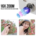 thumbnail image 2 of M Buder 4K 64MP Digital Camera Anti Shake Compact Small Camera with 16X Zoom 1200mAh Battery for Boys Girls, Black, 2 of 9