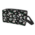 thumbnail image 2 of Goofa Daisies Flowers Printed Toiletry Bag with Handle,Large Capacity Travel Makeup Cosmetic Bag for Women, Carry on Airport Airline Compliant Bag, 2 of 9