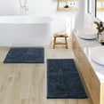 thumbnail image 5 of Nestl Bathroom Rugs, Machine Washable Bath Mats For bathroom Floor Rugs, Nonslip Backing Rubber Bath Rug, Navy, 5 of 6