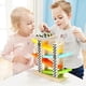 thumbnail image 4 of Toys for Toddlers 1 2 Year Old Boy and Girl Gifts Wooden Car Track Car Ramp Racer with 4 Mini Car, 4 of 5