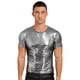 thumbnail image 5 of Ropa para hombre Camisetas casuales brillantes Camisetas de cuello redondo brillantes Ropa de club Camisetas de manga corta con cuello redondo Camisetas holgadas, 5 of 5