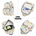 thumbnail image 5 of FORMRS Mini Backpack Purse for Women Travel Daypack Casual Shoulder Bag, Colorful Easter Eggs, 5 of 7