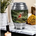 thumbnail image 7 of Cardinal Bird Cremation Urn For Mom And Dad, Tree Memorial Urn For Adult, Sunset Funeral Urns For Adult Male, Keepsake Urns For Ashes Set Of 4 And 1 Large (10&3) Inch Combo, 7 of 7