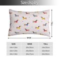 thumbnail image 2 of Salouo Dachshund Dog Puppy Pattern Pillow Cases,1PC Pillow Covers with Envelope Closure Decorative Pillow Case for Bed Couch,Pillows Not Included-20"x30", 2 of 6