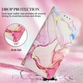 thumbnail image 3 of Allytech Compatible with iPhone 14 Pro Wallet Case, Marble Series Premium PU Leather Flip Cover with Card Holder and Kickstand Case with Detachable Shoulder Strap/ Wrist Strap, Rosegold Marble, 3 of 11