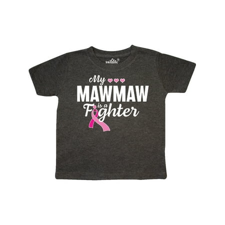 

Inktastic Breast Cancer Awareness My Mawmaw is a Fighter Gift Toddler Boy or Toddler Girl T-Shirt