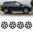 thumbnail image 3 of 4pcs/Set 17" Hubcaps Wheel Rims Cover for 2013-2018 Toyota Rav4 Compatible With Steel Wheels Snap on Installation(Silver Lacquer & Black Lacquer), 3 of 12