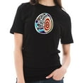 thumbnail image 3 of Big Size Calm and Focused Archery Graphic Design Short Sleeve Cotton Jersey T-Shirt - Black 2XL, 3 of 4