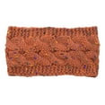 thumbnail image 1 of Qarigey Diademas para invierno y otoño, Protector de cabeza de ganchillo a prueba de viento, orejeras gruesas ajustables para mujer, Accesorio para el cabello Hilo rojo+color, 1 of 6