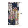 thumbnail image 5 of Pioneer Flower Floral Print Pattern Shower Curtain 36"x72" ,Bathroom Decorative Shower Curtains Set with 12 Hooks,Modern Waterproof Washable Shower Curtain, 5 of 6